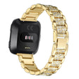 Very tough Fitbit Versa Metal and Rhinestone Strap