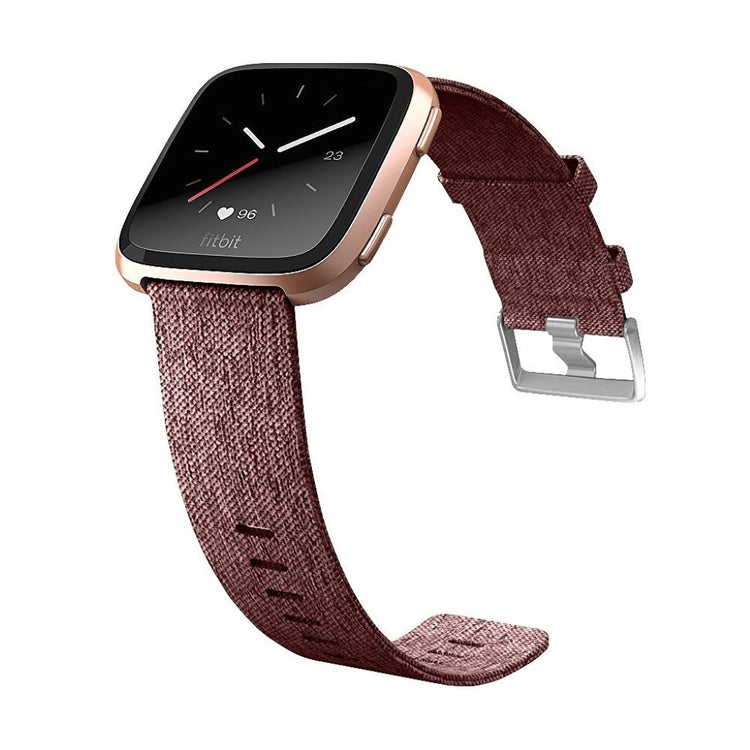 Sejt Fitbit Versa Nylon Rem - Brun#serie_5