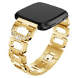 Mega neat Fitbit Versa Metal and Rhinestone Strap