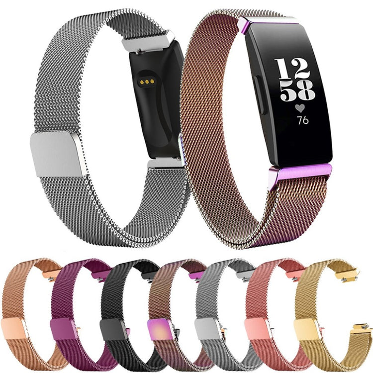 Super sejt Fitbit Inspire Metal Rem - Sølv#serie_1