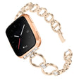 Mega durable Fitbit Versa Lite Metal and Rhinestone Strap