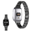 Very tough Fitbit Versa Lite Metal and Rhinestone Strap