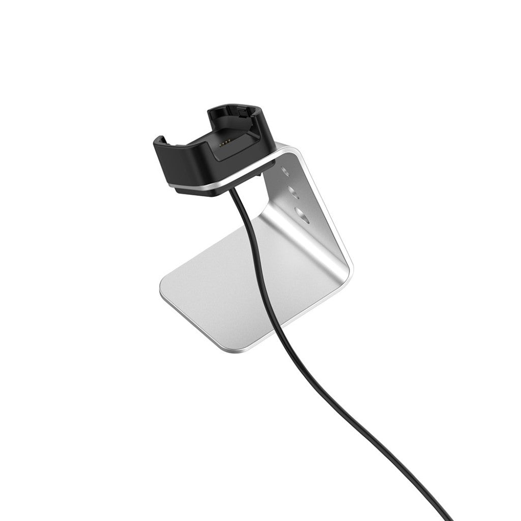 Metal Fitbit Versa Lite Ladestation - Sølv#serie_2