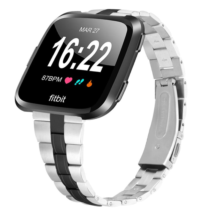 Mega sejt Fitbit Versa 2 Metal Rem - Sort#serie_1