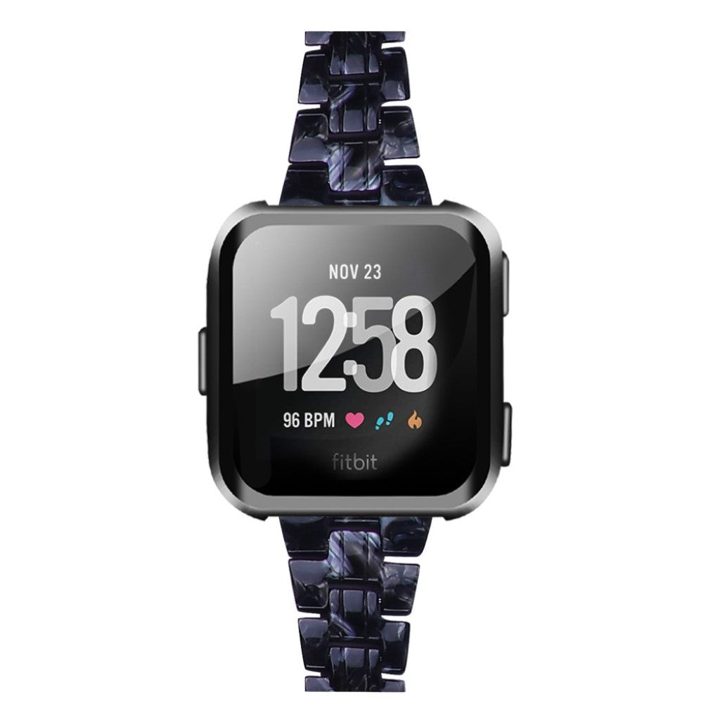 Vildt elegant Fitbit Versa 2 / Fitbit Versa Lite  Rem - Sort#serie_8