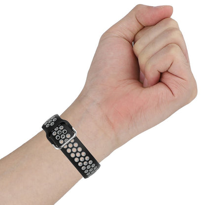 Super fint Fitbit Versa 3 / Fitbit Sense Silikone Rem - Sort#serie_1