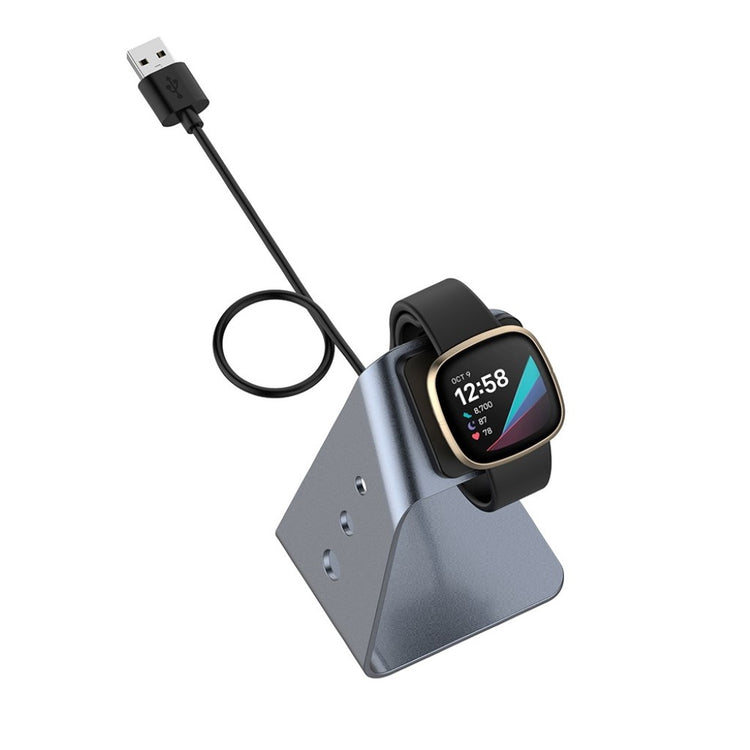 Metal Fitbit Versa 3 / Fitbit Sense Ladestation - Sølv#serie_1