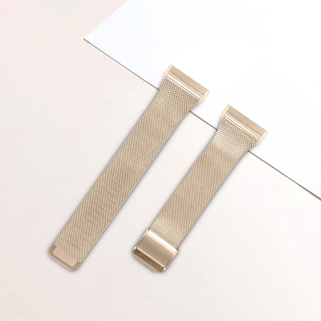 Meget holdbart Fitbit Versa 3 / Fitbit Sense Metal Rem - Guld#serie_2