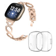 Fitbit Sense 1 / Fitbit Versa 3 Metal Strap with Cover
