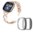 Fitbit Sense 1 / Fitbit Versa 3 Metal Strap with Cover