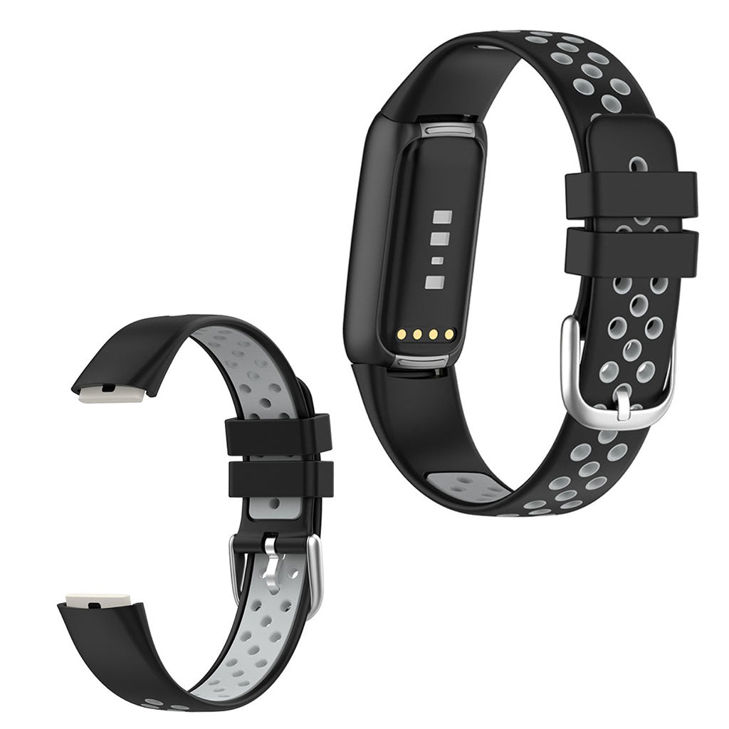 Helt vildt sejt Fitbit Luxe Silikone Rem - Sort#serie_5