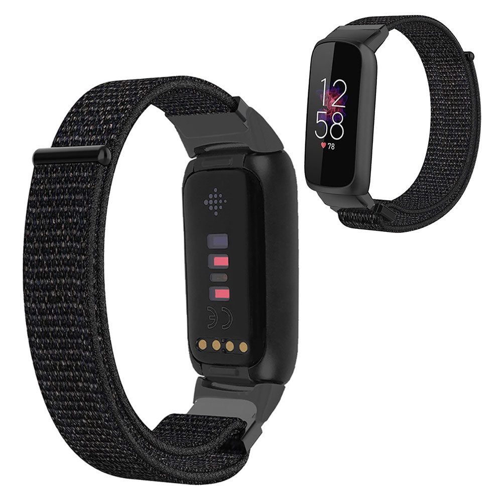 Rigtigt nydelig Fitbit Luxe Nylon Rem - Sort#serie_4