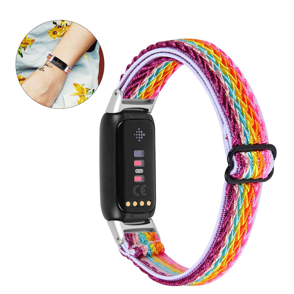 Udsøgt Fitbit Luxe Nylon Rem - Flerfarvet#serie_3