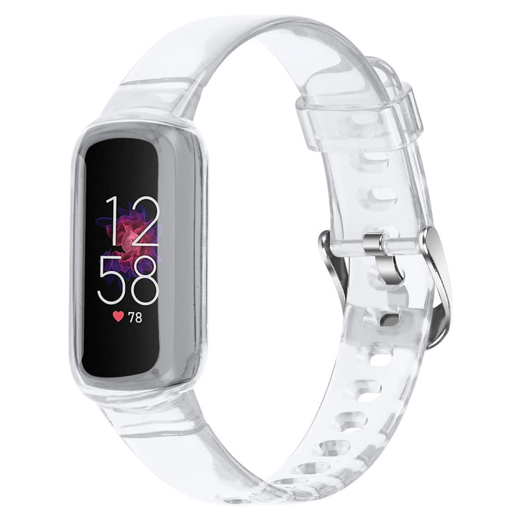 Vildt fed Fitbit Luxe Metal Rem - Gennemsigtig#serie_2