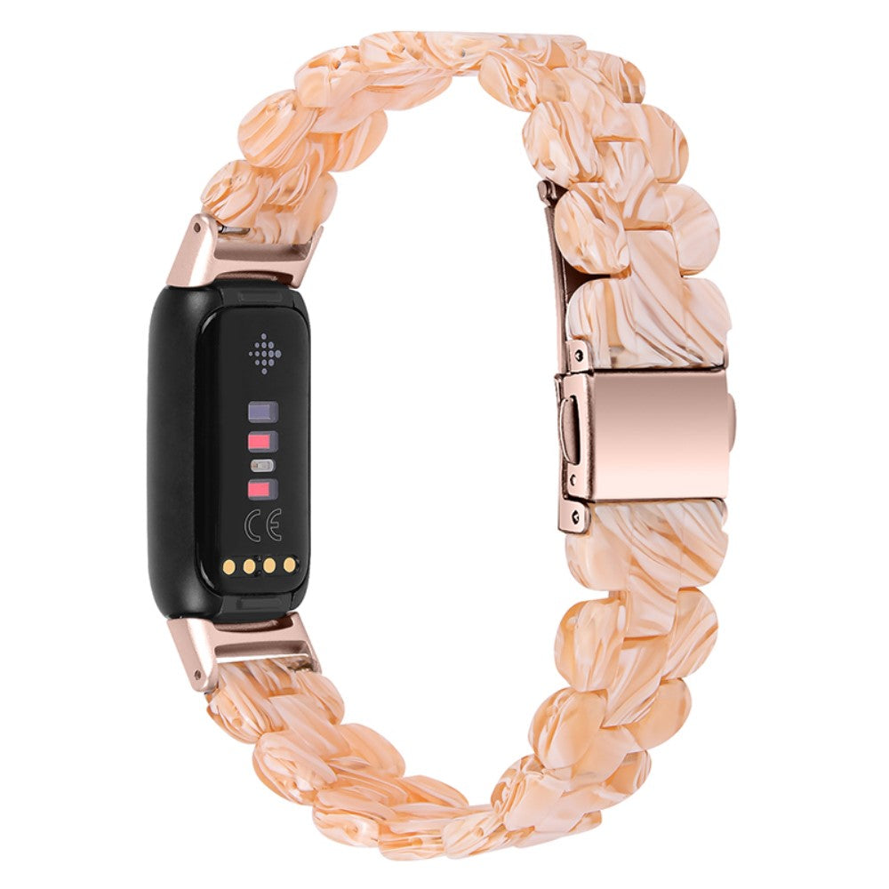 Nydelig Fitbit Luxe Plastik Rem - Gul#serie_11