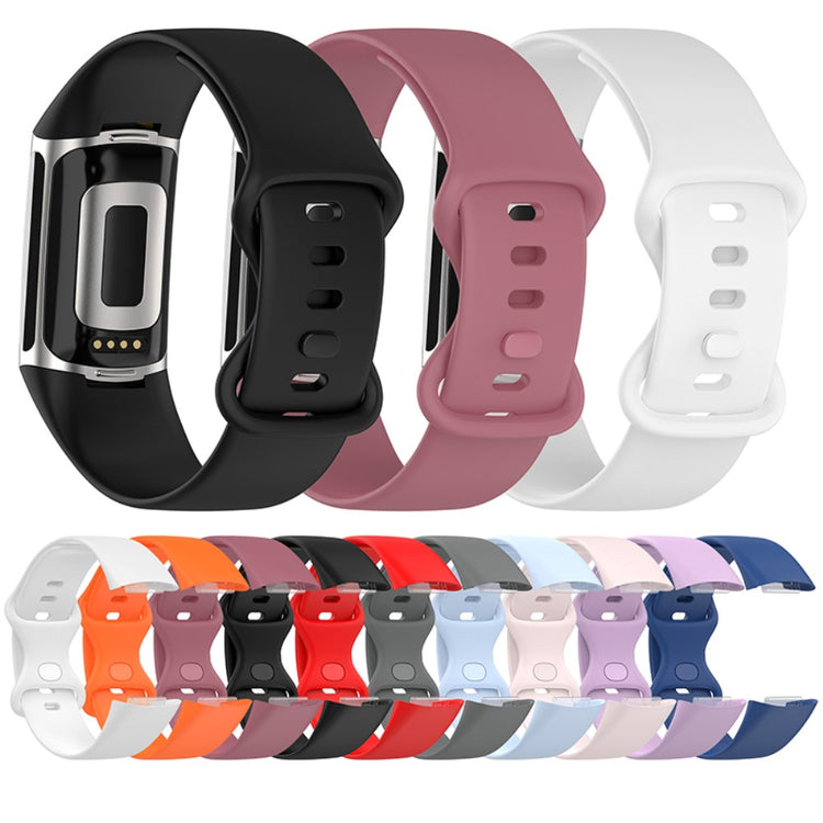 Sejt Fitbit Charge 5 Silikone Rem - Orange#serie_9