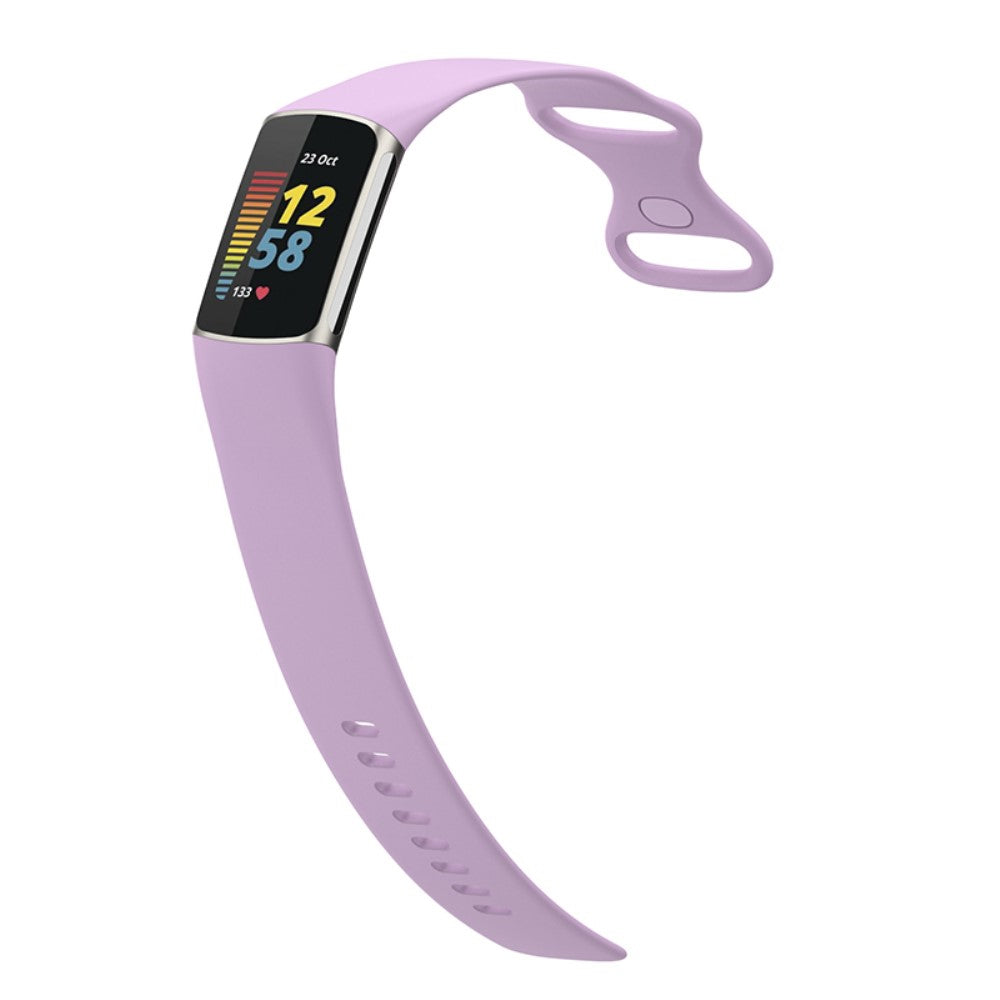 Helt vildt fed Fitbit Charge 5 Silikone Rem - Lilla#serie_9