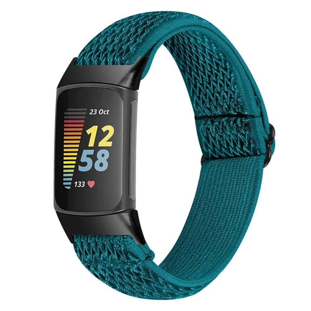 Super slidstærk Fitbit Charge 5  Rem - Grøn#serie_8