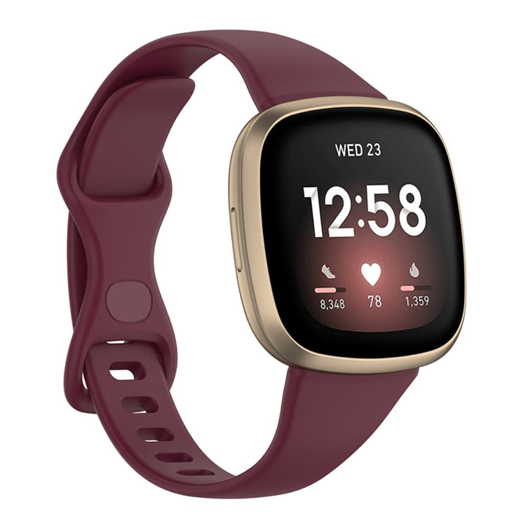 Fed Universal Fitbit Silikone Rem - Størrelse: L - Rød#serie_3