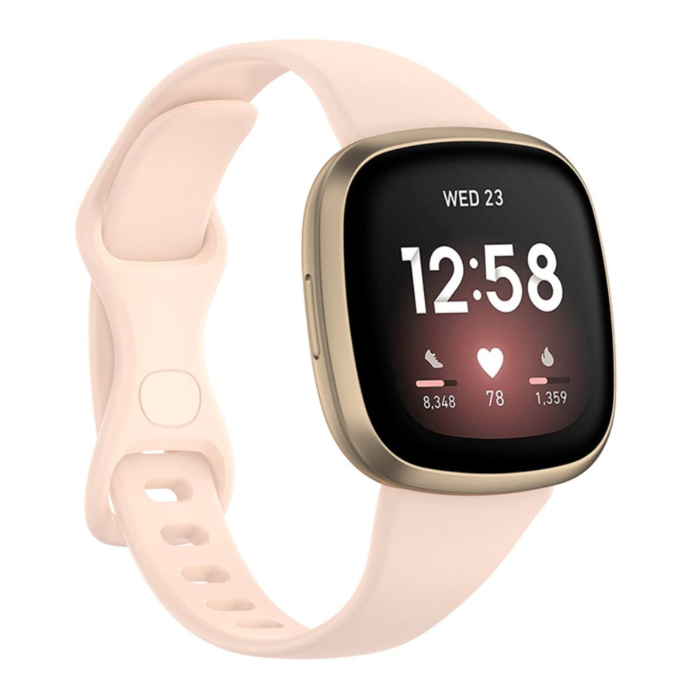 Fed Universal Fitbit Silikone Rem - Størrelse: L - Pink#serie_5