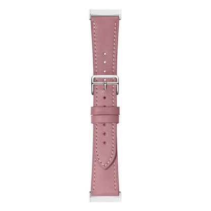 Rigtigt slidstærk Universal Fitbit Ægte læder Rem - Pink#serie_5