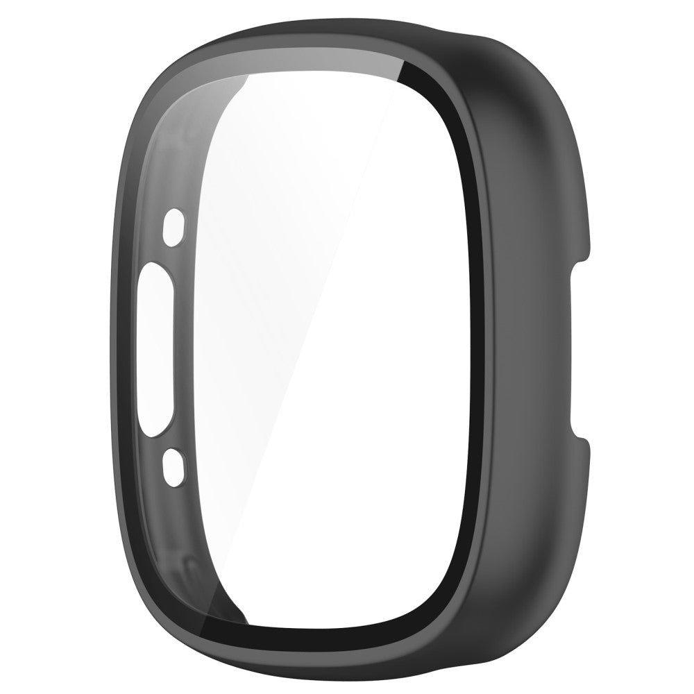 Alle Tiders Fitbit Sense 2 / Fitbit Versa 4 Cover med Skærmbeskytter i Plastik og Hærdet Glas - Sort#serie_1