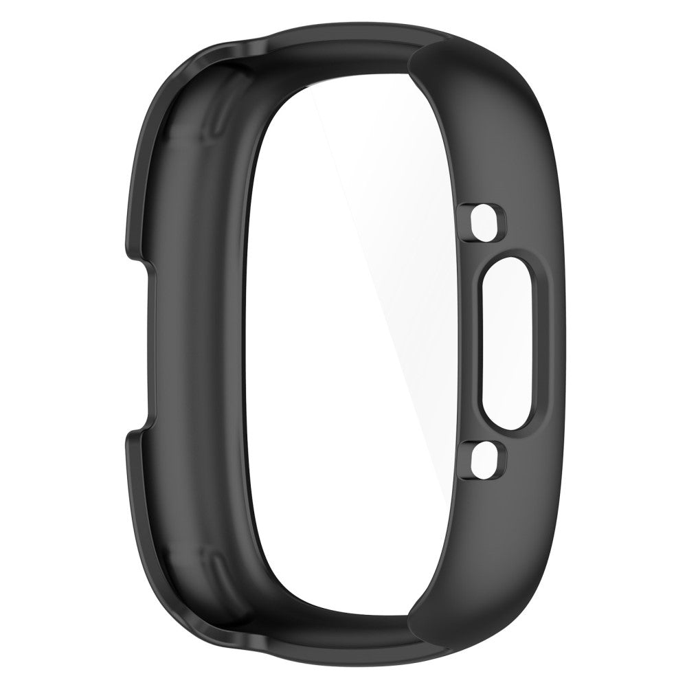 Alle Tiders Fitbit Sense 2 / Fitbit Versa 4 Cover med Skærmbeskytter i Plastik og Hærdet Glas - Sort#serie_1