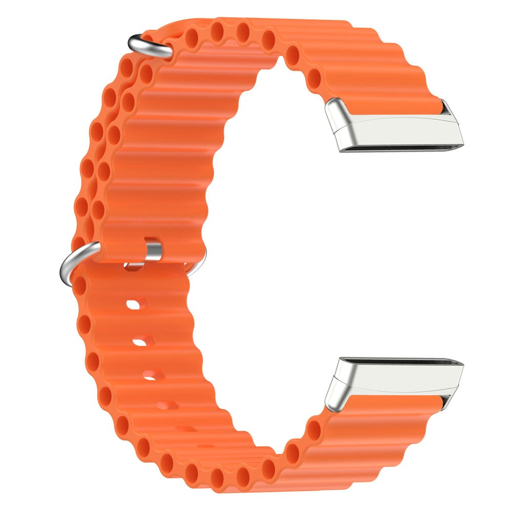 Vildt flot Universal Fitbit Silikone Rem - Orange#serie_2