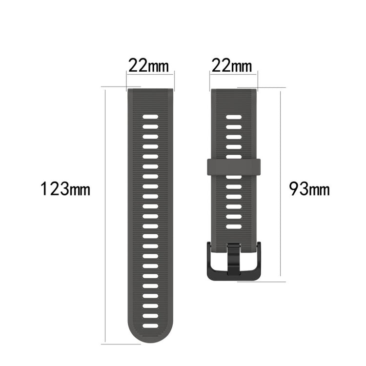 Fremragende Universal Garmin Silikone Rem - Sølv#serie_3