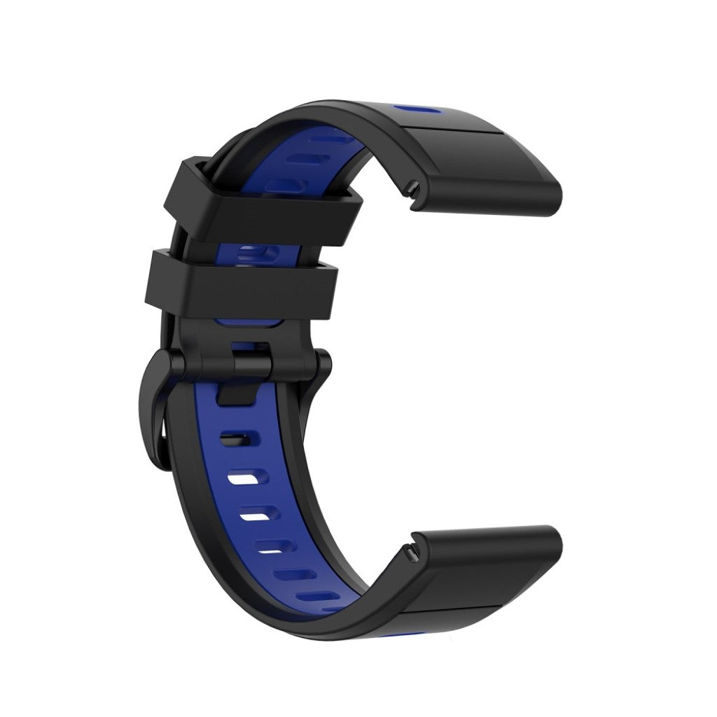 Super fint Garmin Fenix 6X Silikone Rem - Sort#serie_1