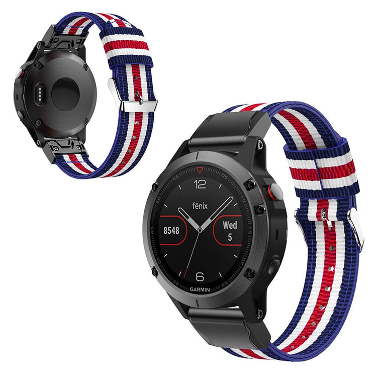 Helt vildt skøn Garmin Fenix 5 Nylon Rem - Flerfarvet#serie_3