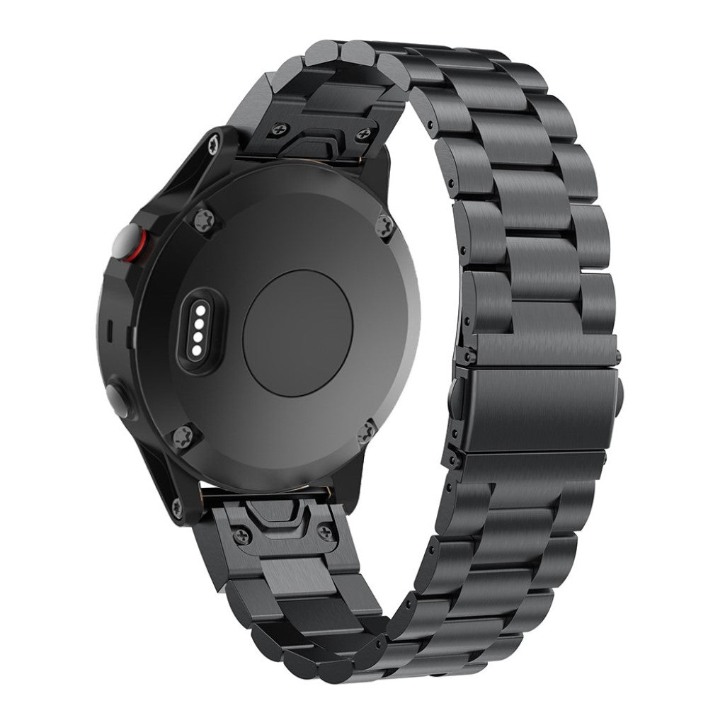 Mega flot Garmin Fenix 5X / Garmin Tactix Charlie Metal Rem - Sort#serie_2