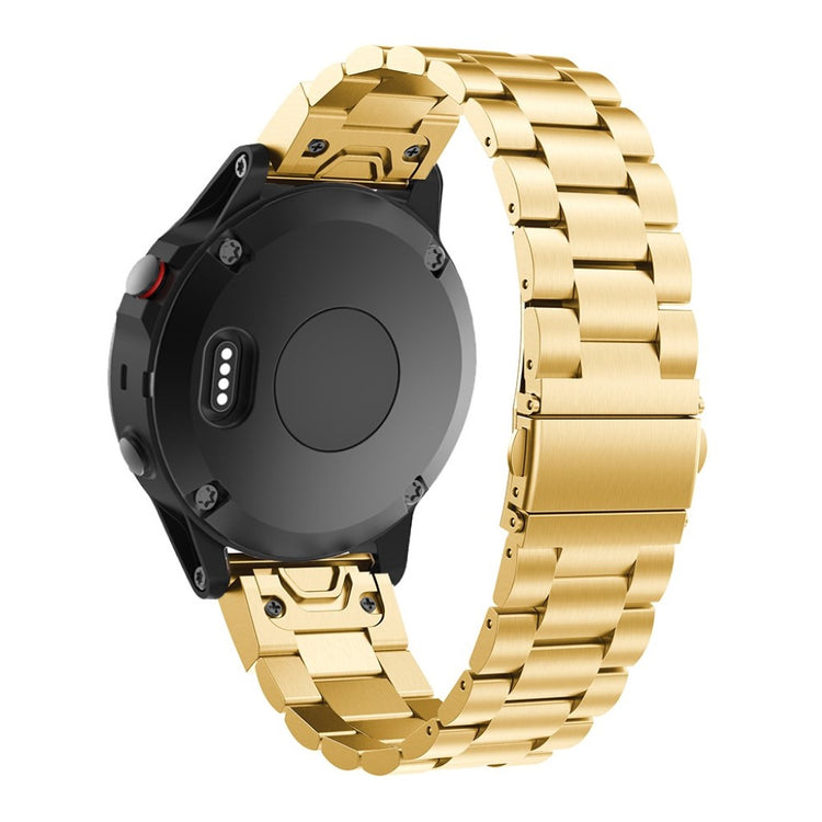 Mega flot Garmin Fenix 5X / Garmin Tactix Charlie Metal Rem - Guld#serie_4