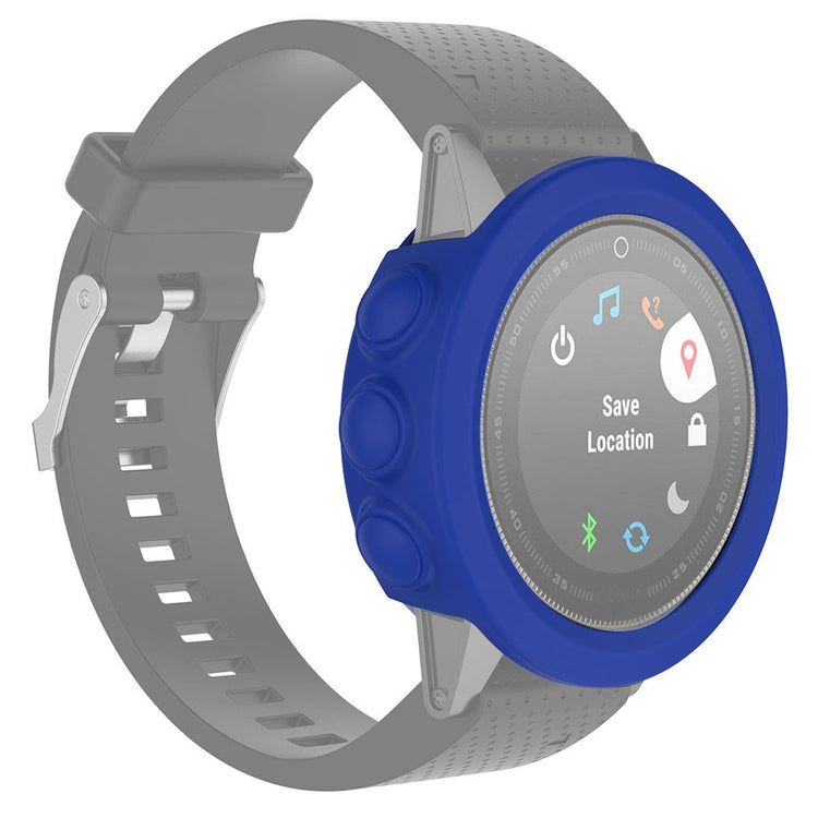 Garmin Fenix 5X  Silikone Bumper  - Blå#serie_5