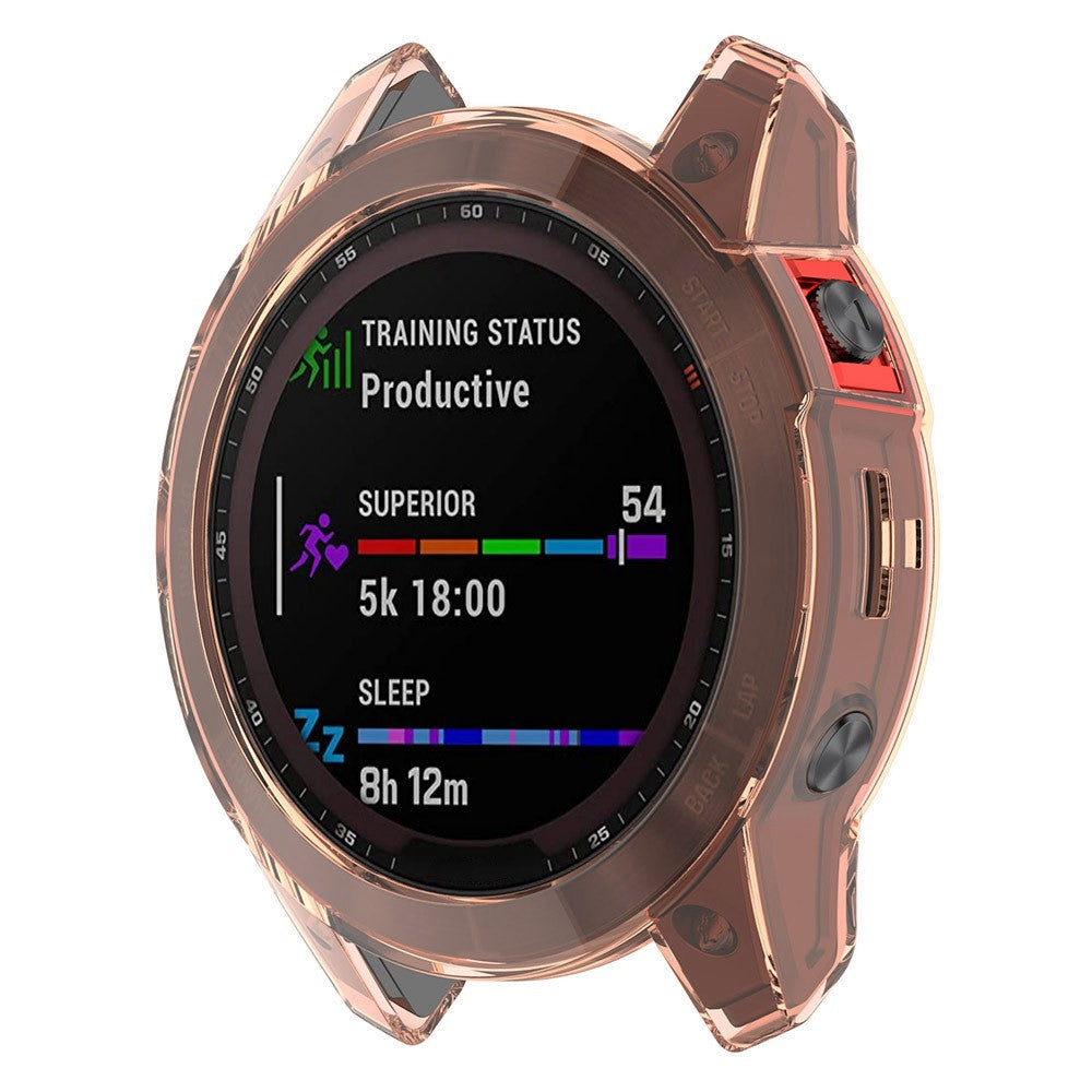 Fed Garmin Fenix 7 Silikone Cover - Pink#serie_1