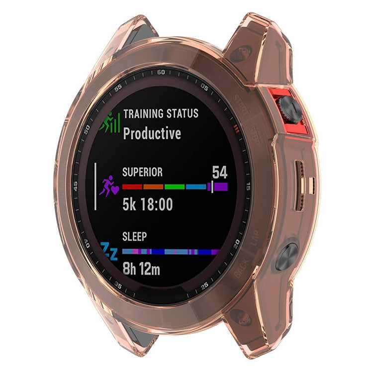 Fed Garmin Fenix 7 Silikone Cover - Pink#serie_1