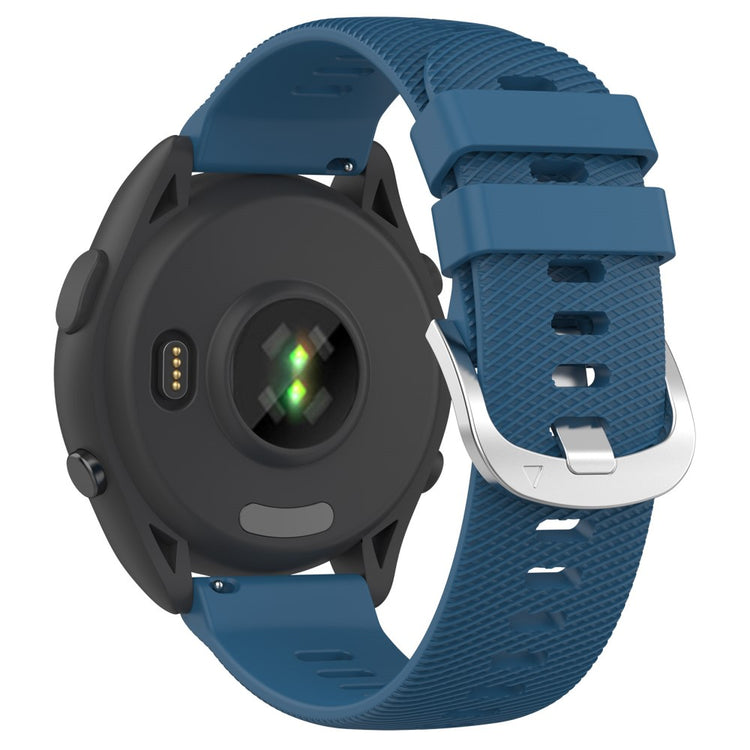 Meget Elegant Silikone Rem passer til Garmin Forerunner 265 - Blå#serie_3