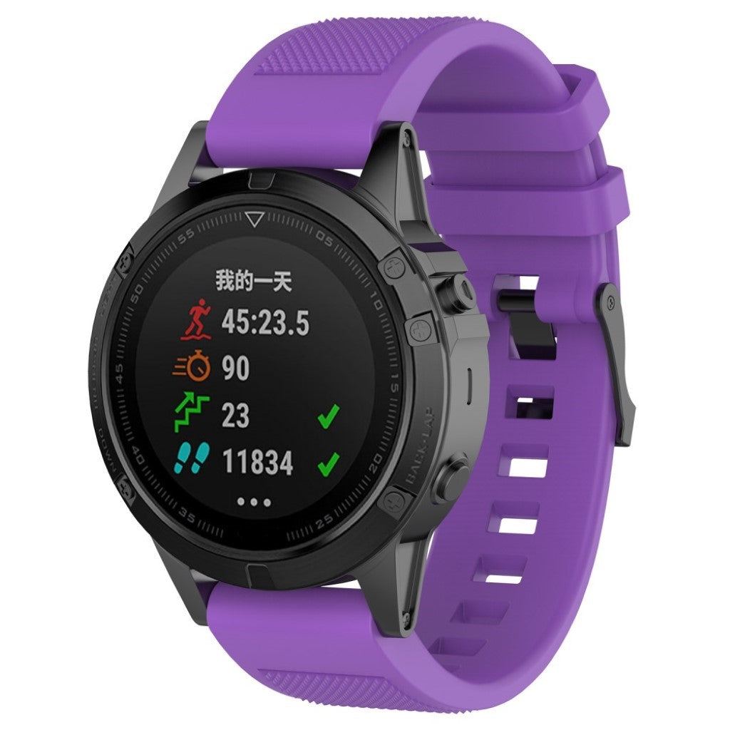 Fed Garmin Approach S60 Silikone Rem - Lilla#serie_1