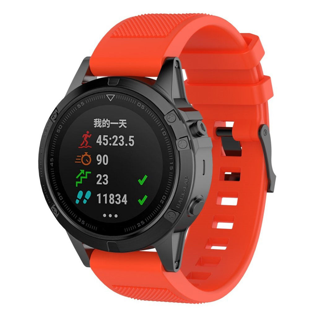 Fed Garmin Approach S60 Silikone Rem - Orange#serie_7