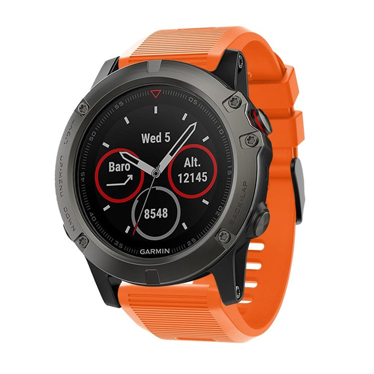 Super godt Garmin Fenix 5X Plus Silikone Rem - Orange#serie_5