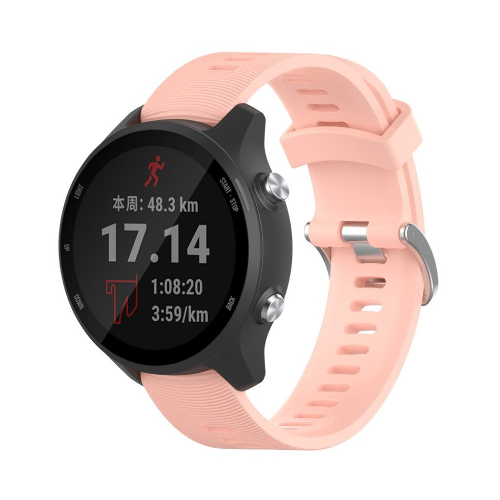 Rigtigt sejt Garmin Forerunner 245 Silikone Rem - Pink#serie_5