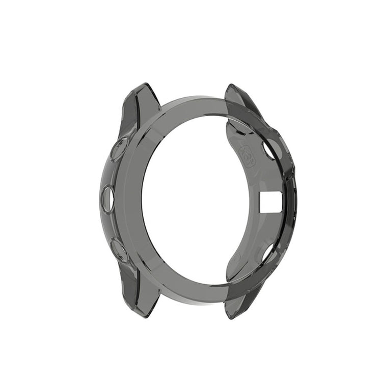 Garmin Fenix 6X / Garmin Fenix 6X Pro Gennemsigtig Silikone Bumper  - Sort#serie_3