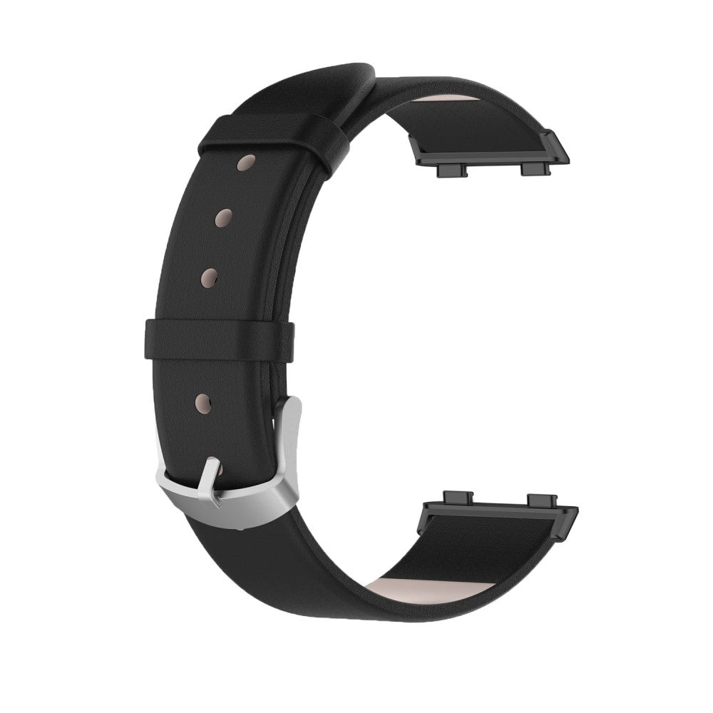 Super holdbart Oppo Watch 3 Kunstlæder Rem - Sort#serie_1