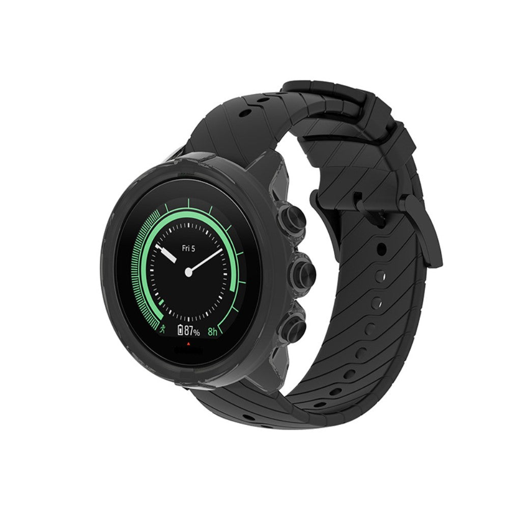 Universal Suunto Gennemsigtig Silikone Bumper  - Sort#serie_4