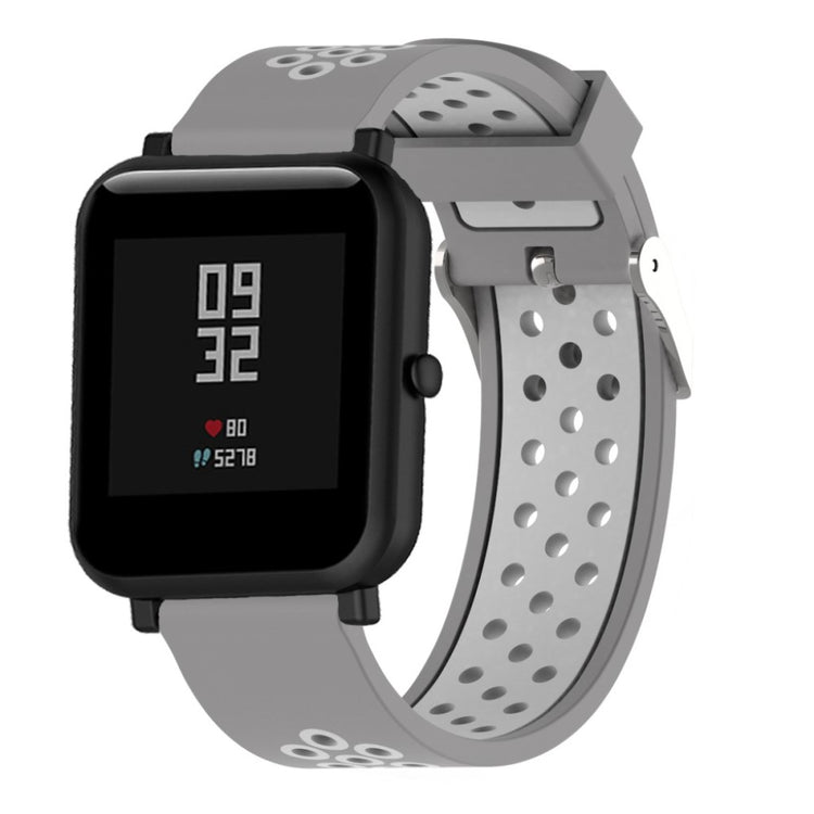 Fremragende Amazfit Youth Silikone Rem - Sølv#serie_9