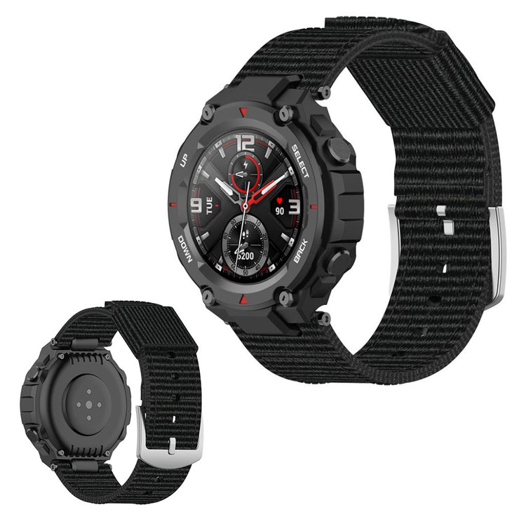 Kønt Amazfit T-Rex Nylon Rem - Sort#serie_2