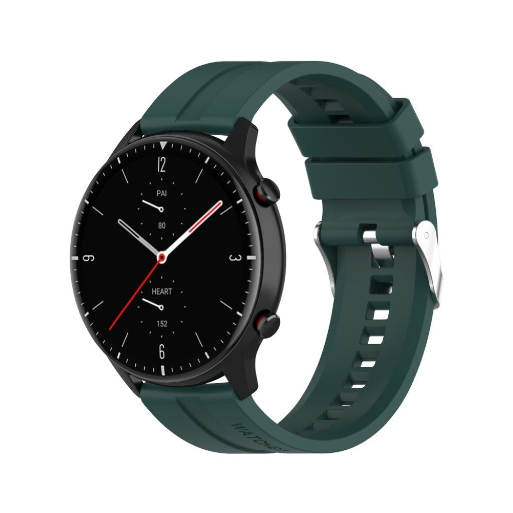 Vildt fed Universal Amazfit Silikone Rem - Grøn#serie_10