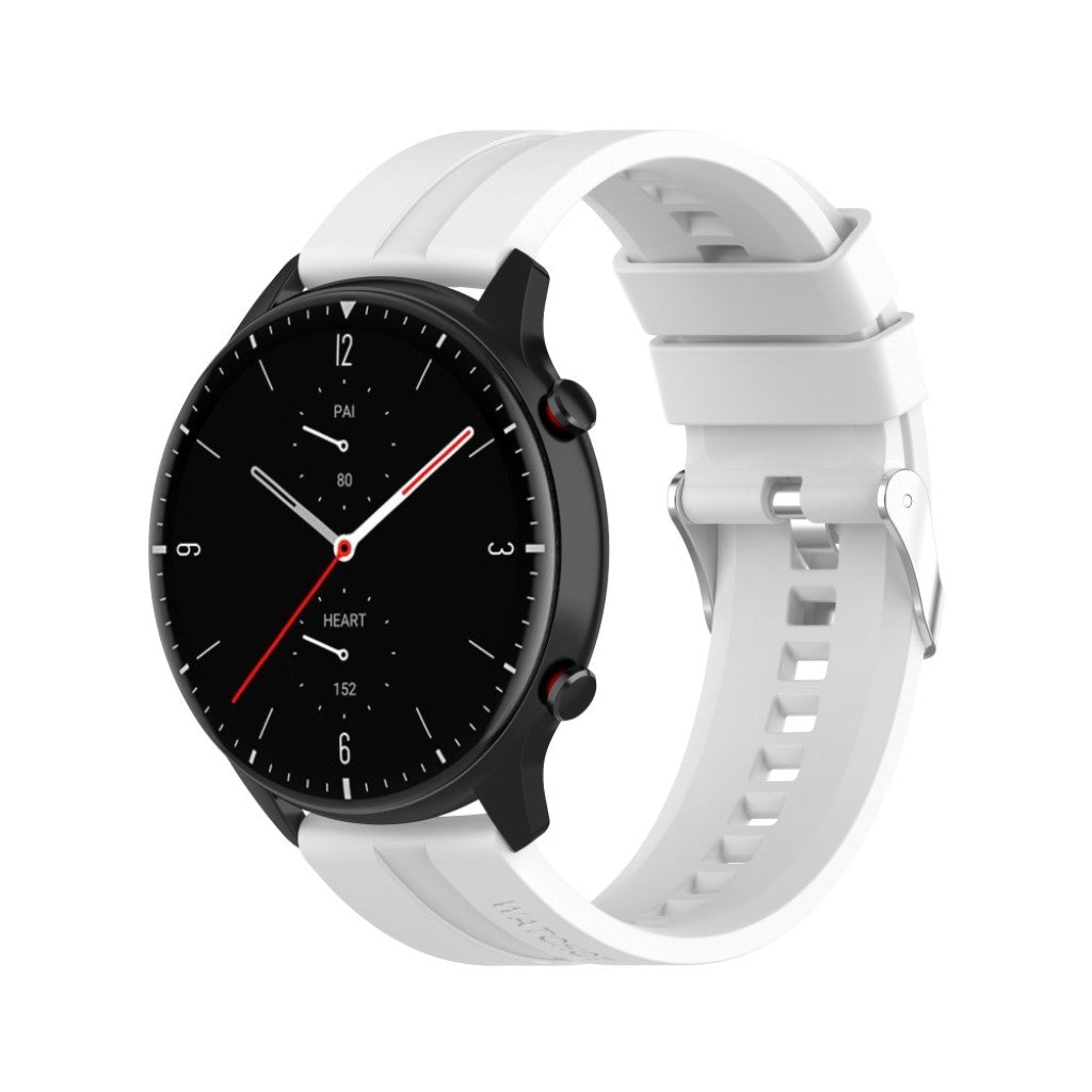 Vildt fed Universal Amazfit Silikone Rem - Hvid#serie_2