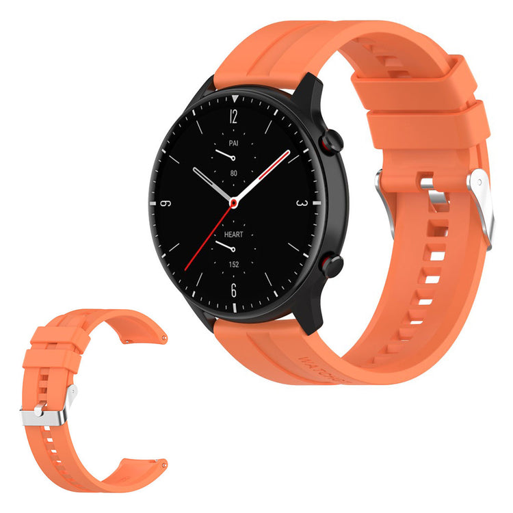 Vildt fed Universal Amazfit Silikone Rem - Orange#serie_8