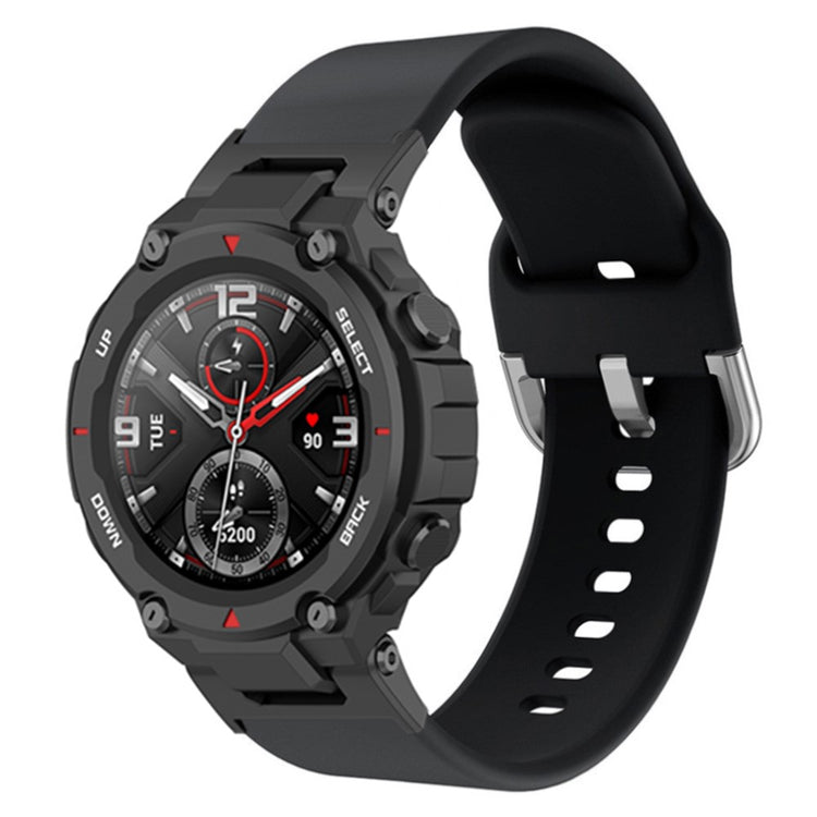 Tidsløst Amazfit T-Rex Pro / Amazfit Ares Silikone Urrem - Sort#serie_3